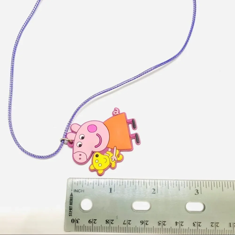 Peppa Pig & Bear Soft PVC Kid’s Necklace (W1)